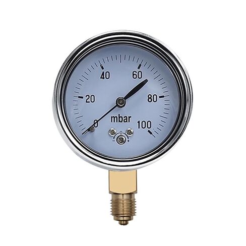 1pc 0-16mbar 50mbar 60mbar 100mbar 200mbar Calibratable mbar Pressure Meter mbar Gauge Adjustable Gas Pressure Gauge Manometer(0-40mbar) in Kuwait