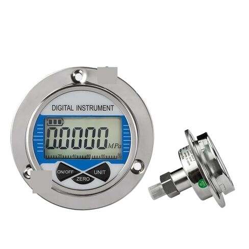 1pcs 0.2% F.S Axial Vacuum Negative Pressure Gauge Gas Water Fuel Digital Manometer 0-100Mpa Digital Pressure Gauge Piezometer(60mm dial Diameter,0-16Mpa) in Kuwait