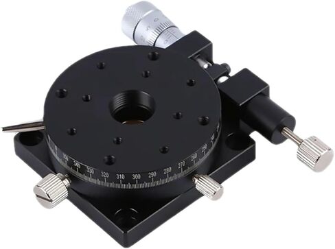 R محور 100 مللي متر RSP100-L 360 درجة منصة دوارة يدوية انزلاق المرحلة الدقة تحمل الحمل الخطي 39.2N 4kgf in Kuwait