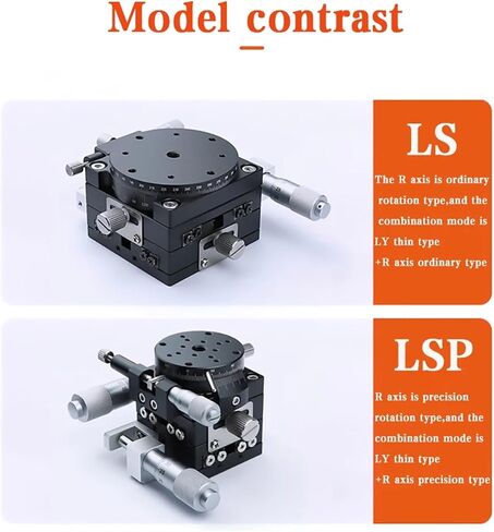 XYR Axis 80mm Micrometer Manual Trimming Platform Translation Table And Rotary Cross Rail LSP80-LM in Kuwait