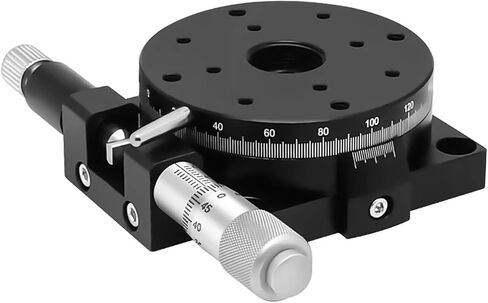 R Axis 90mm RSP90-L 360 Degree High Precision Rotating Slide Table Manual Angle Adjustment Platform Optical Micrometer in Kuwait