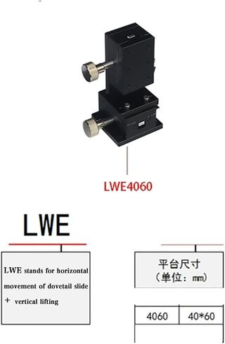 XZ محور LWE4060 40*60 تتوافق الأخدود انزلاق الجدول دليل منصة الرف وترس محرك عالية الدقة مقبض صقل الشريحة in Kuwait