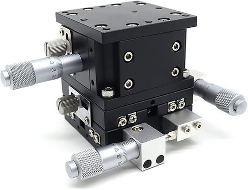 XYZ محور 80*80 مللي متر LD80-L-2 طاولة منزلقة منصة النزوح اليدوية عالية الدقة المرحلة الخطية XYZ80 مزدوجة عبر السكك الحديدية in Kuwait
