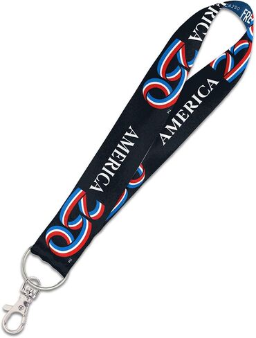 حزام مفاتيح WinCraft Lanyard مقاس 1 بوصة أمريكا الوطنية 250 in Kuwait