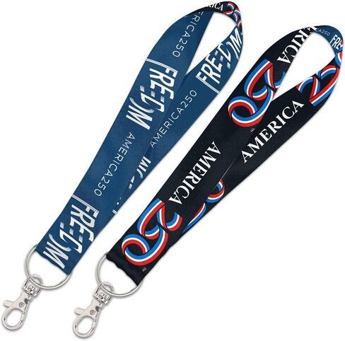 حزام مفاتيح WinCraft Lanyard مقاس 1 بوصة أمريكا الوطنية 250 in Kuwait
