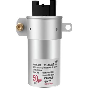 W11395618 مكثف تشغيل محرك الغسالة 45 فائق التوهج لآلة Maytag Whirlpool | W11162560 W10625046 W11315694 W10866250 W10843769 W11158831 W10390446 استبدال OEM 250VAC ضمان الجودة لمدة عامين in Kuwait