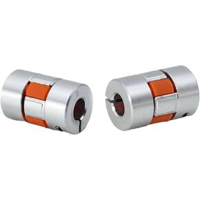 Plum Flexible Shaft Coupling D14L22 2 Jaws Aluminium Elastic Coupling 5/6/6.35/7/8/9/10 Mm(6.35-6.35(Thimble)) in Saudi Arabia