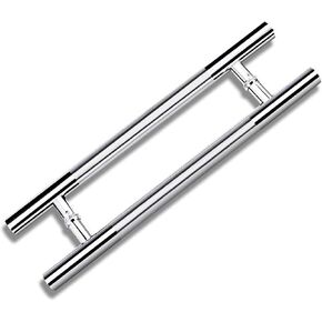 Stainless Steel Round Tube Door Handle Easy Install Commercial & Office Barn Door Sliding Handle Durable Push Pull Design for Wood Doors in Saudi Arabia