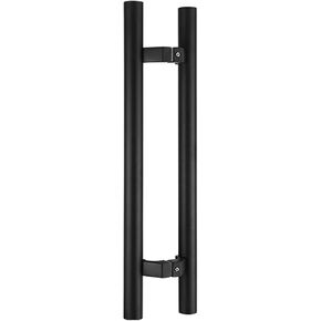 Matte Black Sliding Barn Door Handle Modern Steel Push/Pull for Shower Kitchen Office & Front Door Double Sided Commercial Door Hardware in Saudi Arabia