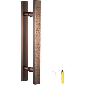 Retro Wooden Glass Door Pull Handle with Auspicious Cloud Design - Stylish & Durable Metal Sliding Handles for Commercial Use in Saudi Arabia