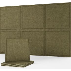 Lagom Sound Absorbing Panels 23.6 x 23.6 Inches Acoustic Wall Panels 6 Pack | Supports Sound Reflection Control, Easy Peel And Stick DIY Setup, Designed For Gaming Room Studio Office, PulseArray Pattern in Saudi Arabia
