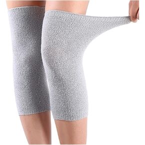 Winter Warm Knee Pads Protective Gear for Women Men Kneepad Support for Spring Running Knee Protector for Ski Cycling(Gray) in Kuwait