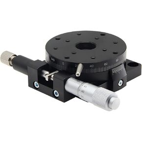 R Axis 90mm RSP90-L 360 Degree High Precision Rotating Slide Table Manual Angle Adjustment Platform Optical Micrometer in Kuwait
