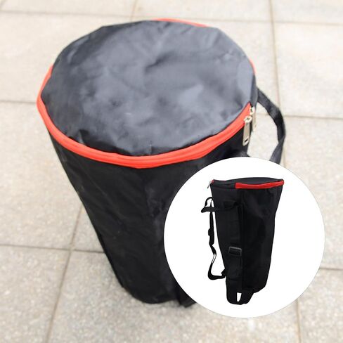 12 Inch Djembe Drum Bag, Black Waterproof Nylon Carrier Case for 12" African Drum - Protective Storage & Transport Bag (600x370x250mm) in Kuwait
