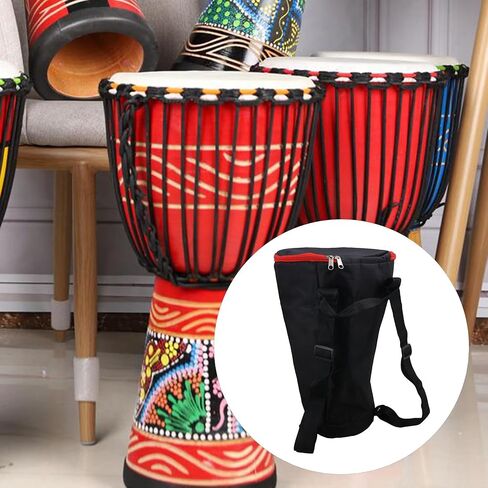 12 Inch Djembe Drum Bag, Black Waterproof Nylon Carrier Case for 12" African Drum - Protective Storage & Transport Bag (600x370x250mm) in Kuwait