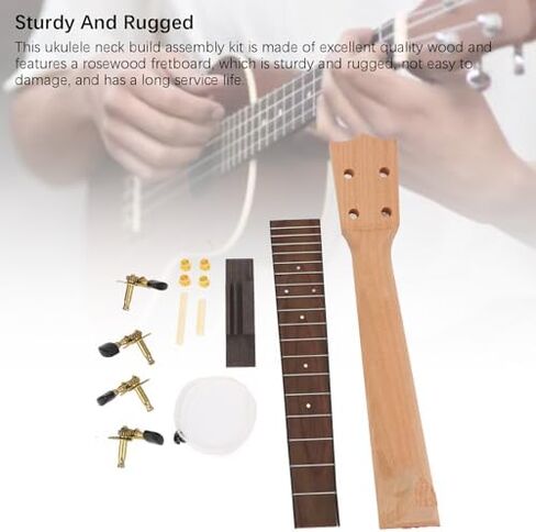 DIY Ukulele Building Kit 26 Inch Family Friendly Handcrafted Assembly Set with Rosewood Fingerboard in Kuwait