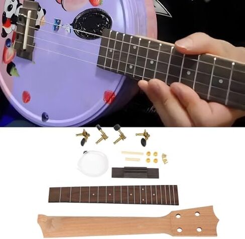 DIY Ukulele Building Kit 26 Inch Family Friendly Handcrafted Assembly Set with Rosewood Fingerboard in Kuwait