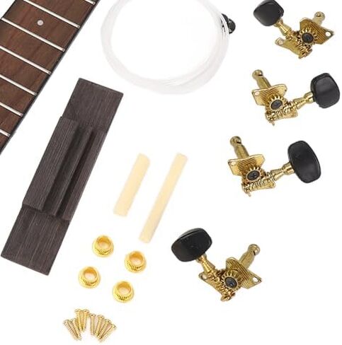 DIY Ukulele Building Kit 26 Inch Family Friendly Handcrafted Assembly Set with Rosewood Fingerboard in Kuwait