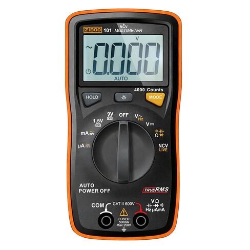 ZIBOO 101 Mini Digital Multimeter, TRMS 4000 Counts Auto-Ranging Pocket Voltmeter, Multi Tester for AC/DC Voltage Current Resistance Capacitance, with NCV, Live Wire, Battery Test and LCD Backlight in Kuwait