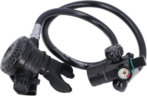 Diving Valve, Universal Secondary Breathing Valve with 360 Degree Rotating Medium Pressure Hose, for Underwater Training and Diving Equipment in Kuwait