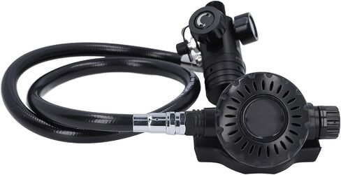 Diving Valve, Universal Secondary Breathing Valve with 360 Degree Rotating Medium Pressure Hose, for Underwater Training and Diving Equipment in Kuwait