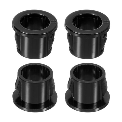 uxcell 38 Pcs Cable Snap Bushing Grommet, 7/16" Mounting Dia Black Round Nylon Snap in Cable Grommet Protector, Plastic Cable Hole Grommets for Wiring in Kuwait