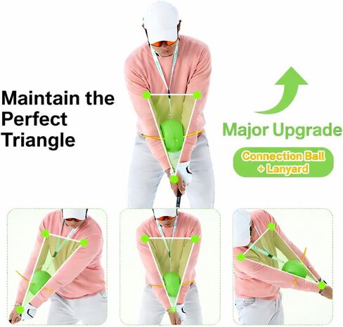 LOFIN Golf Swing Connection Ball with Lanyard – Arm-to-Body Training Aid for Better Tempo, Triangle Structure & Swing Consistency in Kuwait