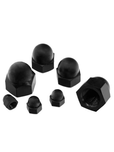 Plastic end Cap,Hex Full Nut,Hexagon Nuts,Flange,50pcsM3-M12 Black/White Plastic Nylon Rubber Cap Dome Decorative Blind Hexagonal(M12) in Saudi Arabia