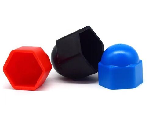 Plastic end Cap,Rubber Pipe Cover,Hole Plugs,Hex Nut,Pack of 50 Bolt Dome Cap,M20~M30 Plastic Protection, Bolts(Grey,M27*41 * 47mm) in Saudi Arabia