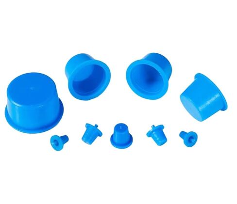 Plastic end Cap,Rubber Pipe Cover,Hole Plugs,Pack of 20 Tapered Cap and Plug, Stopper Screw Round Shield 4~105mm Threaded Protective(Blue,45mm) in Saudi Arabia