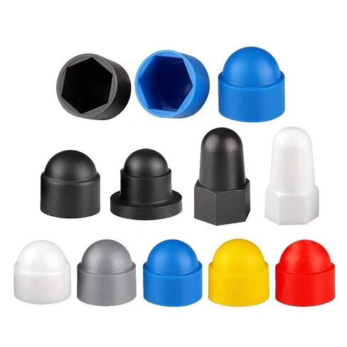 Plastic end Cap,Rubber Pipe Cover,Hole Plugs,50 Pcs Hex Nut,M4~M12 Gray Bolt Dome Caps Covers, Plastic Protection for Bolts(M8*14 * 15mm) in Saudi Arabia