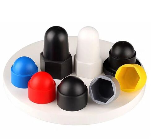 Plastic end Cap,Rubber Pipe Cover,Hole Plugs,50 Pcs Hex Nut,M4~M12 Gray Bolt Dome Caps Covers, Plastic Protection for Bolts(M8*14 * 15mm) in Saudi Arabia