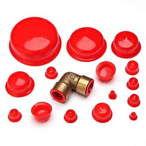 Plastic end Cap,Rubber Pipe Cover,Hole Plugs,20pcs Stopper Plug Screw Round Cap Shield M6~M60mm Threaded Protective(DRM9) in Saudi Arabia