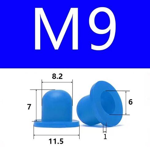 Plastic end Cap,Rubber Pipe Cover,Hole Plugs,20pcs Stopper Plug Screw Round Cap Shield M6~M60mm Threaded Protective(DRM9) in Saudi Arabia