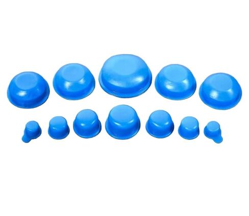 Plastic end Cap,Rubber Pipe Cover,Hole Plugs,20pcs Stopper Plug Screw Round Cap Shield M6~M60mm Threaded Protective(DRM14) in Saudi Arabia