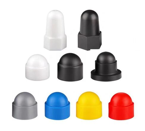 Plastic end Cap,Rubber Pipe Cover,Hole Plugs,50 Pcs Hex Nut,M4~M12 Gray Bolt Dome Caps Covers, Plastic Protection for Bolts(M8*12 * 15mm) in Saudi Arabia
