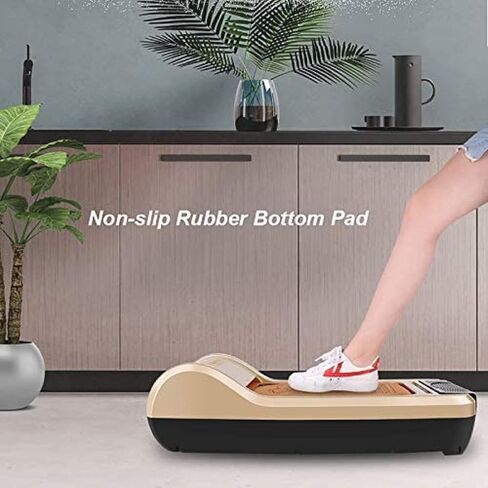 Shoe Cover Machine Automatic Film Covering Device,Automatic Shoe Cover Dispenser With 1 Rolls Membrane,Suitable For Homes, Amusement Parks,Rose gold in Kuwait