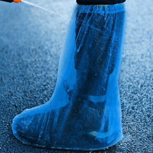 10pcs Shoes Covers Disposable Boot Covers High-top Foot Boot Protectors Water Resistant for Home Car Outdoor Activities in Saudi Arabia