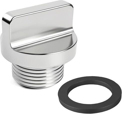 316 Stainless Vintage Crestliner Boat Floor Drain Plug,3/4"-14 NPT Vintage Crestliner Boat Accessories,Replacement In-Floor Drain Plug For Older Aluminum Crestliner boats Fishing Boats With washer in Kuwait