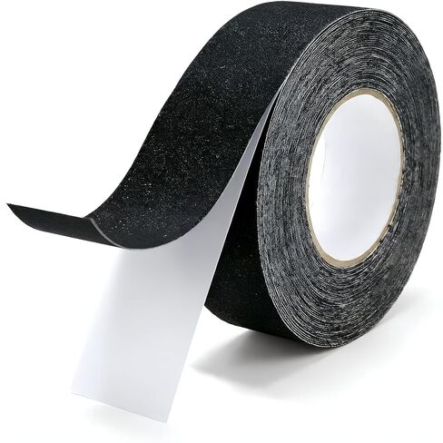 Black Anti Slip Tape 2 Inch x 33 Ft, Heavy Duty Non Skid Grip Tape for Stairs Outdoor Steps Ramps Decks, Waterproof Traction Tape for Indoor Bathroom Kitchen Garage Boat RV Safety in Kuwait