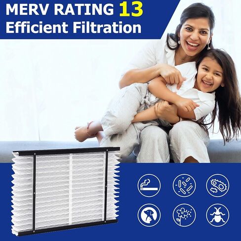 213 Replacement Filter Compatible with AprilAire Whole House Air Purifier 1210, 1620, 2210, 2216, 3210, 4200 Furnace Air Purifier, MERV 13 Filters, Size: 20x25x4, 2 Pack in Kuwait