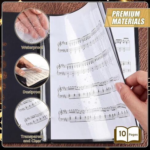 2 Pack Trombone Lyre Sheet Music Clip and Flip Folder with 10 windows and 2 holes Parade Band Sheet Music Stand 7.5 x 6 inches for Parades Practice and Performances in Kuwait