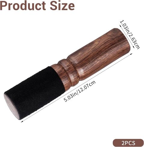 Tibetan Singing Bowl Mallet, Leather Wrapped Meditation Mallet Sound Bowl Stick Handcrafted Wooden Striker for singing sound bowls Meditation, Yoga, Relaxation in Kuwait