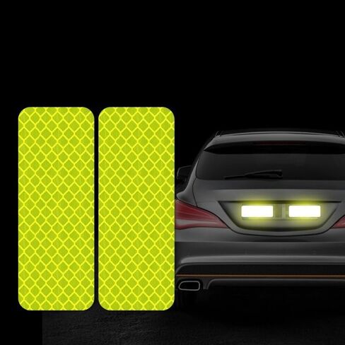 9Pcs Reflective Safety Tape Stickers: 3.15″ x 1.2″ Safety Warning Tape Reflective Stickers for Helmets, Cars, Mailboxes and More (Red) in Kuwait