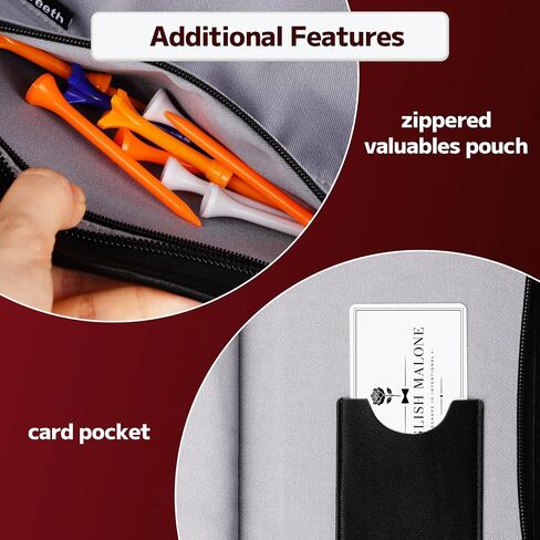 Big Teeth Golf Gloves Holder Case, The Golf Father Glove Pouch for Gloves Organizing and Carrying Essential Golf Accessories Gifts for Men Dad Father Zipper Closure in Kuwait