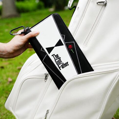 Big Teeth Golf Gloves Holder Case, The Golf Father Glove Pouch for Gloves Organizing and Carrying Essential Golf Accessories Gifts for Men Dad Father Zipper Closure in Kuwait