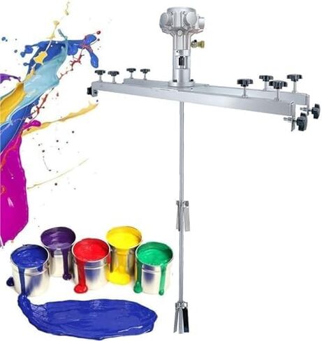 Pneumatic Agitator Stirring Industrial Shaker Clamp Barrel Mixer Air Agitator Paint Mix Tool Capacity Liquid/Paint Mixer，Pneumatic Mixer Machine,1 Ton/1000L Pneumatic Paint Mixer,Air Agitato in Kuwait