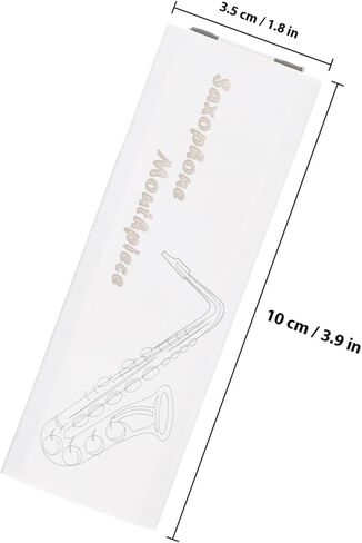 Portable Oboe Reed Carrying Case White Cover Black Base Compact Oboe Reed Storage Holder Woodwind Instrument Accessory for Musicians in Saudi Arabia