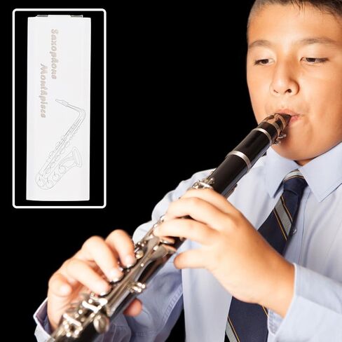 Portable Oboe Reed Carrying Case White Cover Black Base Compact Oboe Reed Storage Holder Woodwind Instrument Accessory for Musicians in Saudi Arabia