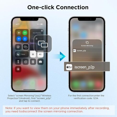 شاشة مراقبة سيلفي Vlog، شاشة كاميرا خلفية مغناطيسية 5 بوصة لهاتف iPhone مع جهاز تحكم عن بعد بلوتوث 4K 60 إطارًا في الثانية، شاشة خارجية محمولة لاسلكية للبث المباشر TikTok، متوافقة مع iPhone وAndroid in Kuwait
